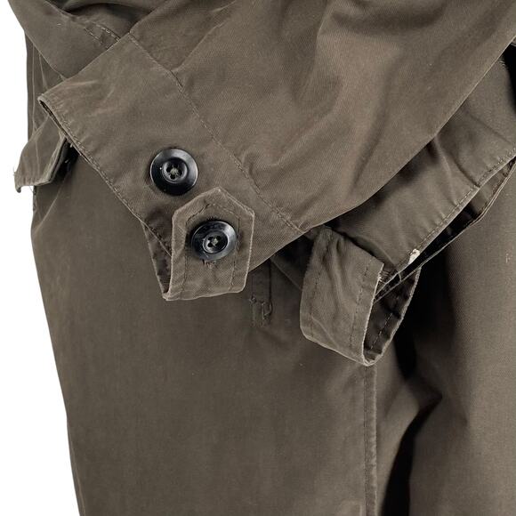 RW Co Longline Duck Canvas Chore Utility Jacket S Green No Lining Drawstring - Picture 10 of 16